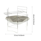 Maxbell Portable Barbecue Grill Detachable Charcoal Grill for Cooking Outside Travel