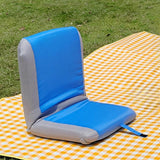 Maxbell Stadium Chair for Bleachers Foldable Ultralight Portable Padded Stadium Seat Blue