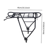 Maxbell Rear Bicycle Rack Pannier Rack Tailstock Load Bearing 24.9kg Bike Cargo Rack