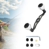 Maxbell Reel Handle Universal Rotatable Sturdy Handle Grip for Seaside Lakeside Boat Silver