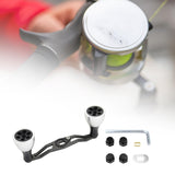 Maxbell Reel Handle Universal Rotatable Sturdy Handle Grip for Seaside Lakeside Boat Silver