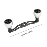 Maxbell Reel Handle Universal Rotatable Sturdy Handle Grip for Seaside Lakeside Boat Silver