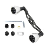 Maxbell Reel Handle Universal Rotatable Sturdy Handle Grip for Seaside Lakeside Boat Silver