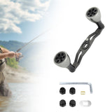 Maxbell Reel Handle Universal Rotatable Sturdy Handle Grip for Seaside Lakeside Boat Gray