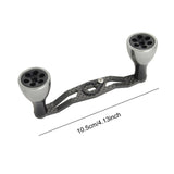 Maxbell Reel Handle Universal Rotatable Sturdy Handle Grip for Seaside Lakeside Boat Gray