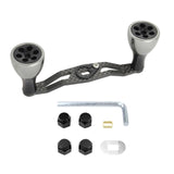 Maxbell Reel Handle Universal Rotatable Sturdy Handle Grip for Seaside Lakeside Boat Gray