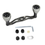 Maxbell Reel Handle Universal Rotatable Sturdy Handle Grip for Seaside Lakeside Boat Gray
