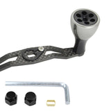 Maxbell Reel Handle Universal Rotatable Sturdy Handle Grip for Seaside Lakeside Boat Gray