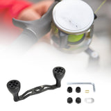 Maxbell Reel Handle Universal Rotatable Sturdy Handle Grip for Seaside Lakeside Boat Black