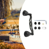 Maxbell Reel Handle Universal Rotatable Sturdy Handle Grip for Seaside Lakeside Boat Black