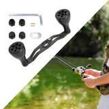 Maxbell Reel Handle Universal Rotatable Sturdy Handle Grip for Seaside Lakeside Boat Black