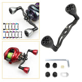 Maxbell Reel Handle Universal Rotatable Sturdy Handle Grip for Seaside Lakeside Boat Black