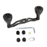 Maxbell Reel Handle Universal Rotatable Sturdy Handle Grip for Seaside Lakeside Boat Black