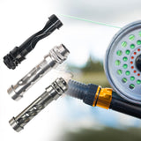 Maxbell DIY Fly Fishing Rod Seat Portable Fishing Gears Metal Compact Fishing Tackle 9.6cm 14mm