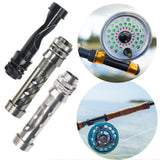 Maxbell DIY Fly Fishing Rod Seat Portable Fishing Gears Metal Compact Fishing Tackle 9.6cm 14mm