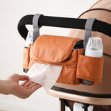 Maxbell Baby Diaper Bag Portable Canvas Baby Stroller Bag for Airplane Airports Toys Orange