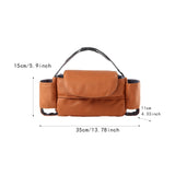 Maxbell Baby Diaper Bag Portable Canvas Baby Stroller Bag for Airplane Airports Toys Orange