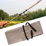 Maxbell 2x Fishing Rod Protective Cover Pouch Protector Velvet Fishing Pole Bag