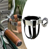 Maxbell Bike Water Bottle Holder PU Leather for Handlebar Strong Cycling Bottle Cage