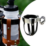 Maxbell Bike Water Bottle Holder PU Leather for Handlebar Strong Cycling Bottle Cage