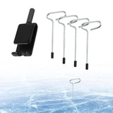Maxbell Ice Anchor Tool Kit with 4 Threaded Pegs for Ice House Anchors Night Fishing