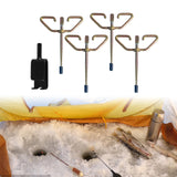Maxbell 4x Ice Fishing Anchors Ice Anchor Tool Heavy Duty Metal Portable Tent Stakes