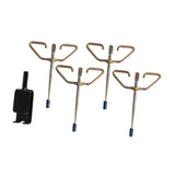 Maxbell 4x Ice Fishing Anchors Ice Anchor Tool Heavy Duty Metal Portable Tent Stakes