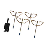 Maxbell 4x Ice Fishing Anchors Ice Anchor Tool Heavy Duty Metal Portable Tent Stakes