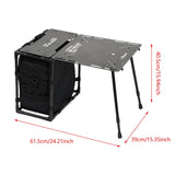 Maxbell Folding Table Lightweight Picnic Coffee Table for Patio Hiking Travel