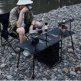 Maxbell Folding Table Ultralight with Storage Picnic Table for Barbecue Patio