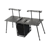 Maxbell Folding Table Ultralight with Storage Picnic Table for Barbecue Patio