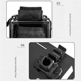 Maxbell Folding Table Ultralight with Storage Picnic Table for Barbecue Patio