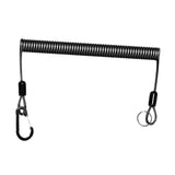 Maxbell Fishing Lanyard Wire Spring Cord Strap Retractable Safety Spring Coiled Rope Stretched 200cm