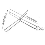 Maxbell 2xFoldable Cooler Stand Sturdy Foldable Stand Rack for Barbecue Cooking Travel Silver