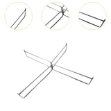 Maxbell 2xFoldable Cooler Stand Sturdy Foldable Stand Rack for Barbecue Cooking Travel Silver