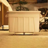 Maxbell 2xFoldable Cooler Stand Sturdy Foldable Stand Rack for Barbecue Cooking Travel Silver