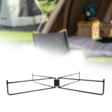 Maxbell 2xFoldable Cooler Stand Sturdy Foldable Stand Rack for Barbecue Cooking Travel Black