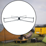 Maxbell 2xFoldable Cooler Stand Sturdy Foldable Stand Rack for Barbecue Cooking Travel Black