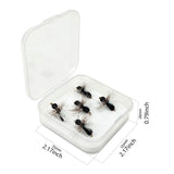 Maxbell 5x Foam Dry Fly Flies with High Carbon Hooks for Men Women Fisherman Anglers