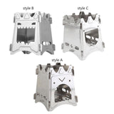 Maxbell Camping Wood Burner Compact with Carrying Bag for Emergency Garden Traveling Style A