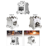 Maxbell Camping Wood Burner Compact with Carrying Bag for Emergency Garden Traveling Style A