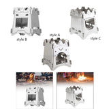 Maxbell Camping Wood Burner Compact with Carrying Bag for Emergency Garden Traveling Style A