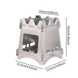 Maxbell Camping Wood Burner Compact with Carrying Bag for Emergency Garden Traveling Style A