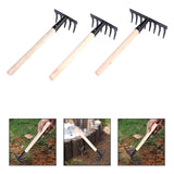 Maxbell Gardening Rake Gardening Tool for Indoor Potted Plants Backyard Garden Beach 5 toothed