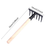 Maxbell Gardening Rake Gardening Tool for Indoor Potted Plants Backyard Garden Beach 6 toothed
