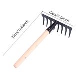 Maxbell Gardening Rake Gardening Tool for Indoor Potted Plants Backyard Garden Beach 8 toothed