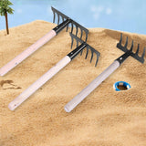 Maxbell Gardening Rake Gardening Tool for Indoor Potted Plants Backyard Garden Beach 8 toothed