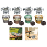 Maxbell Alcohol Furnace Aluminum Alloy Windproof Portable for Travel BBQ Backpacking Gray