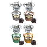 Maxbell Alcohol Furnace Aluminum Alloy Windproof Portable for Travel BBQ Backpacking Gray