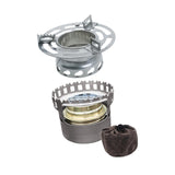 Maxbell Alcohol Furnace Aluminum Alloy Windproof Portable for Travel BBQ Backpacking Gray